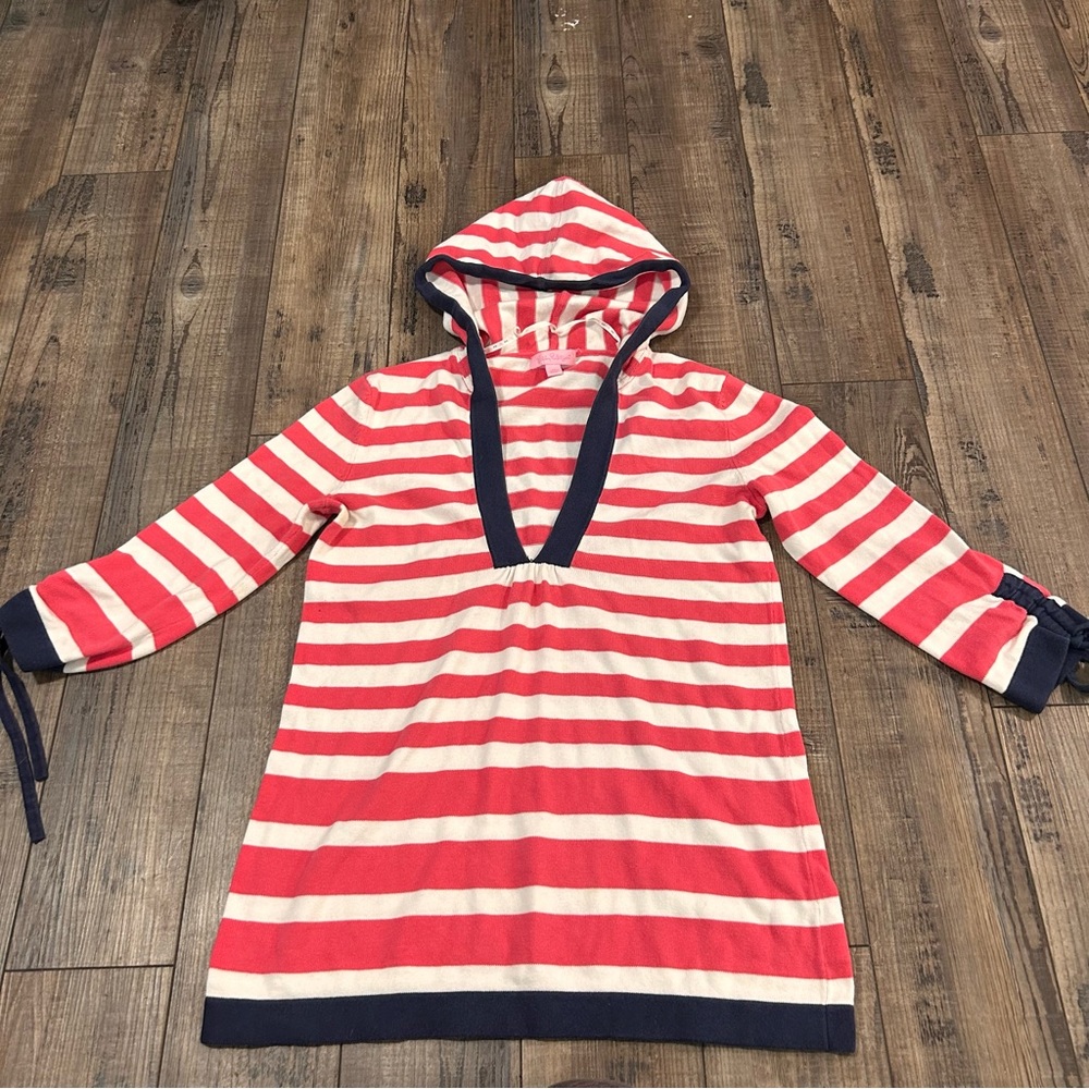 Lilly Pulitzer Pink and White Striped Top